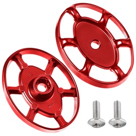 Dreyoo 2 Pack Outdoor Faucet Handles, Oval Spigot Handles Compatible with Arrowhead PK1290, 12 Point Faucet Knob for Outside Hose Bibb, Garden Valves and Frost Proof Wall Hydrants (Red)