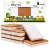 Natural Sponges Kitchen 9Pack ,Eco Friendly Non-Scratch Scrub Sponge,Biodegradable Sisal