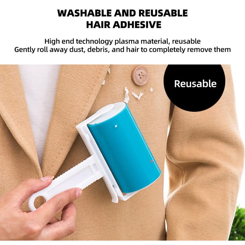 3 Pack Sticky Lint Roller Pet Hair Remover Reusable Washable