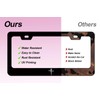 1pcs Black Cross of Nails Pattern License Plate Frames -