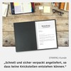 2-Piece Application Folders with 1 Spine Rail in Finest Leather