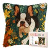 DIY Latch Hook Pillow Kits for Adults Cartoon Cute Boston