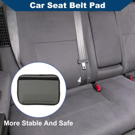 Hihaha Car Seat Straps Shoulder Pads/Backpack Shoulder Pad Multifunctional Seat Belt Pad Cover for Truck Car SUV/Comfort Breathable Faux Leather 6.5x23cm / 1pcs Gray