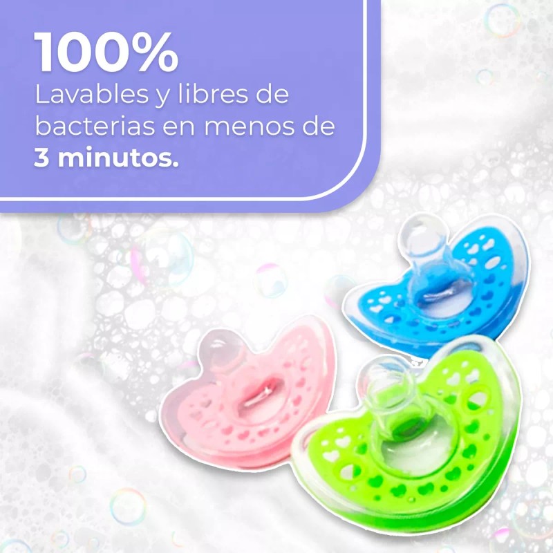 Chupón Chupete Bebé De Silicón Suave, Con Estuche 1pza,0-6m