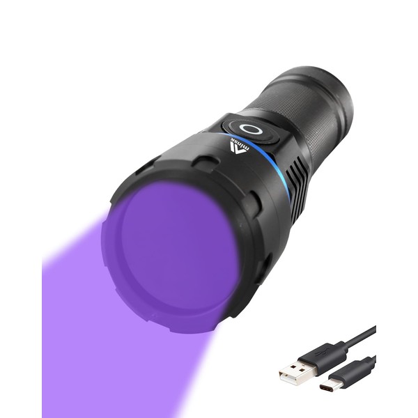 Black Light 60W, Flashlights High Lumen, USB C Rechargeable, 2