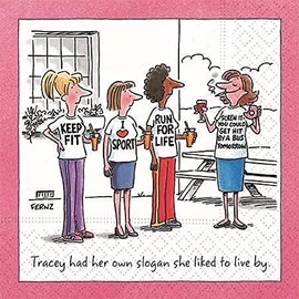 Design Design Slogan to Live by Cocktail Servkin