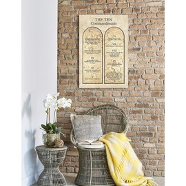 DECORARTS - The Ten Commandments Wall Decor (Lutherans Version). Giclee Print Wall Art for Home Decor and Wall Decor. 16x24 x1.5