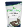 Pure Living Organic Sprouted Chia Seeds, High Fiber and Protein,
