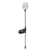 2Pcs Garden Solar Lights LED RGB Fast Charging Petal Design
