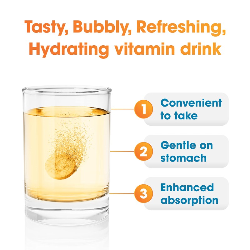 Nutrazul Immune Triple Action Effervescent Tablets -1000 mg Vitamin C,