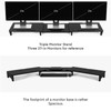 Monitor Stand Riser Large Nnewvante Bamboo Dual Monitor Stand for