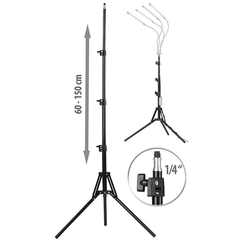 Lunartec Camera Tripod: Universal Tripod with 1/4 Inch Thread, 60-150