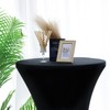Fixwal Cocktail Table Covers, 2 Pack 32x43 Black Round Table