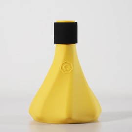 Trumpet Mute, Practice Mute, Noise Reducing, "QooMute" Practice Mute, Lightweight, Home Practice Equipment, BRASS DESIGN (Color: Canary)