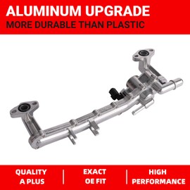 Aluminum Coolant Water Heater Pipe Manifold Tube Compatible with 2011-2020 Jaguar F-Type XJR XJR575 XJ XFR-S XFR XF 2010-2017Range Rover Sport 5.0L V8