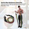 Social Hike Resistance Band Set with Handles - 11pcs Home