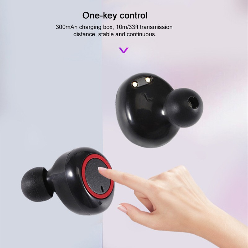 TWS Mini Bluetooth Wireless Headphone Magnetic Charging Binaural Call Sports