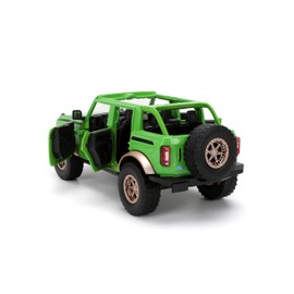 Jada Hollywood Rides M&M'S 2021 Ford Bronco with Green M&M'S Metal Figure - Die-cast Car with Opening Doors, 1:24 Scale, Ages 8+, Collectible Toy for Kids and Adults