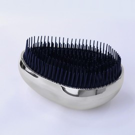 LRiLLER Egg Brush, UOVO Comb, Comb, Comb, Hair Brush, Hair Care, Cosmetic, Beauty, Egg Shape (Light Silver)