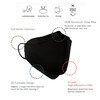 (Pack of 10)[SKY] BLACK KF94 Face Mask, 4-Layer Filters, KF94