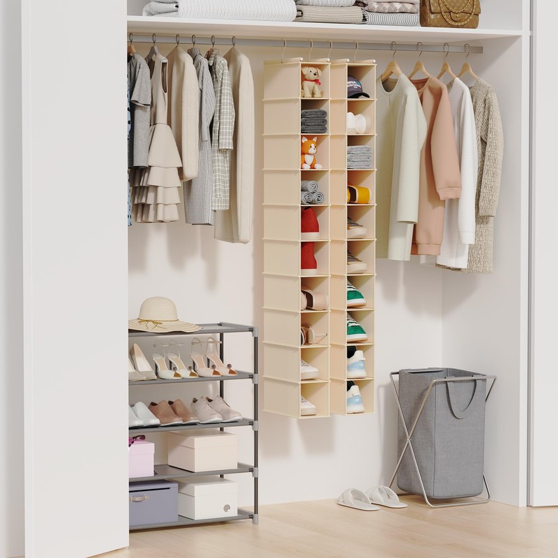 MAX Houser 10-Shelf Hanging Shoe Shelf Organizer, Hanging Shoe Storage