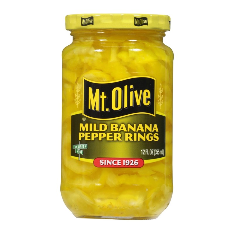 Mt. Olive Mild Banana Pepper Rings - 12 oz Glass