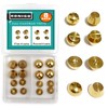 Honigo 8 Pack Gold Rivets Stud Handbag Purse Feet 1/2