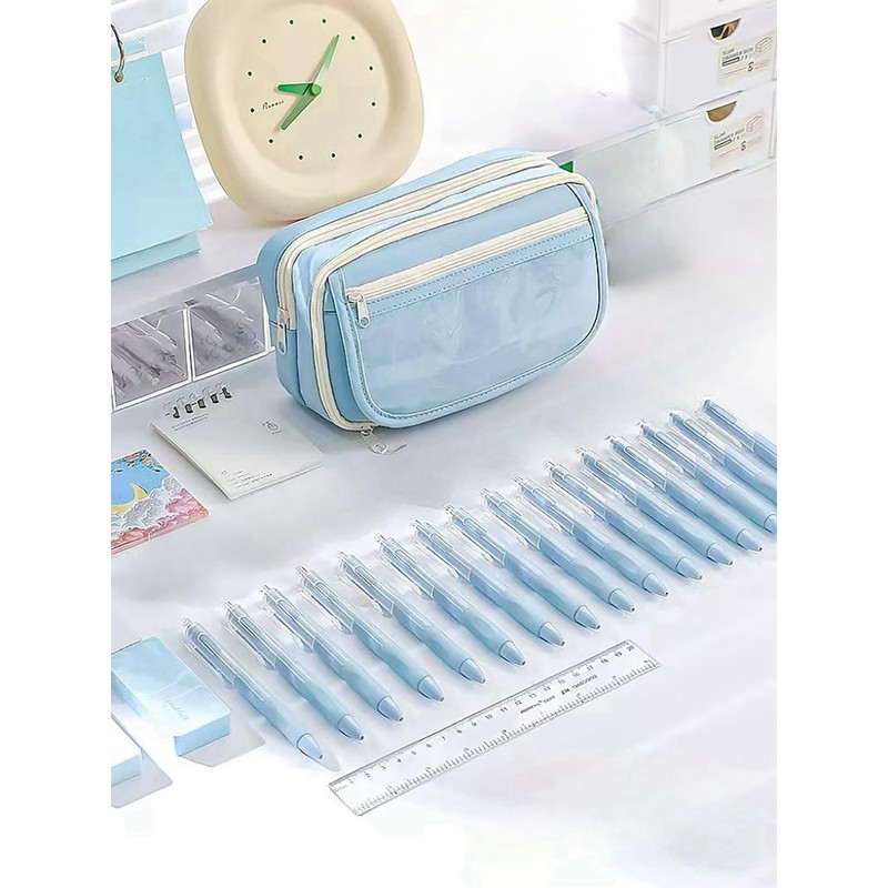 Pen Case, Large Capacity, Pencil Case, Stylish, Pen Holder, Simple,