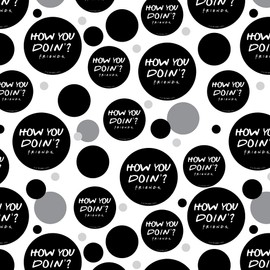 GRAPHICS & MORE Friends How You Doin'? Quote Gift Wrap Wrapping Paper Roll