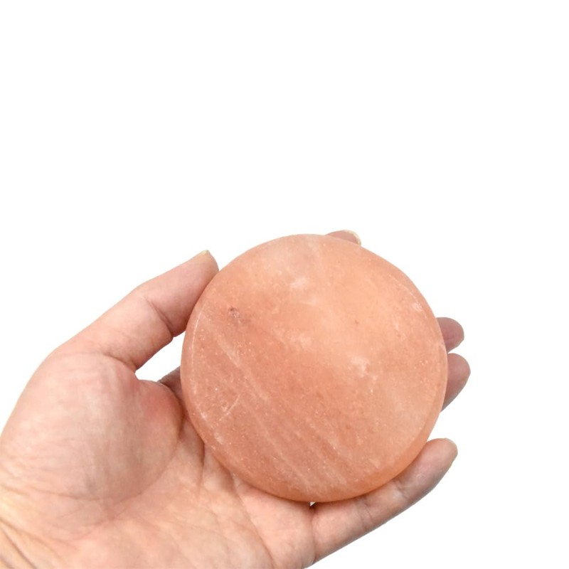 LHYILSWQ 2Pcs Large Himalayan Salt Hot Massage Stones Spa Massagers