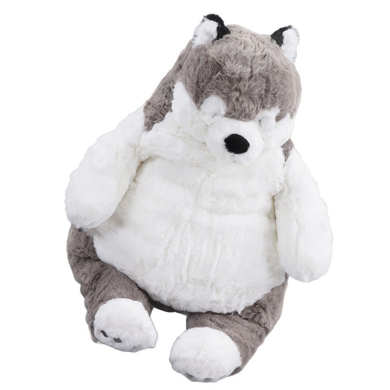 Lovely Stuffed Dog Doll Grey White Decompression Cute Dog Plush