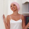 Kafteri Satin Lined Bonnet for Sleeping, Adjustable Hair Bonnets with