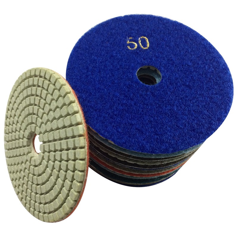 Konfor Diamond Polishing Pads 4" Wet Use for Sanding Marble