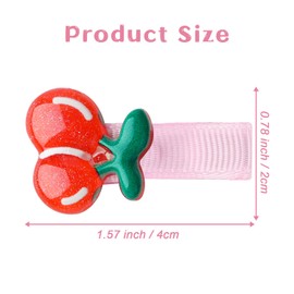 MAORULU Baby Hair Clips, 1.5'' Cute Hair Accessories for Girls Toddlers Infants Kids, No Slip Candy Color Hair Pins, Soft Fabric Barrette Clips in Assorted Pattern, 40 Count