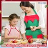 WERFORU Women Christmas Kitchen Apron with 2 Pockets Ladies Adjustable