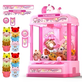 Skirfy Claws Machines for Kids Age 6+, Mini Vending Machines Girls Unicorns Toys with Sound & 20 Mini Plush Toys,Arcades Game Indoor Toy for Home Party Birthday