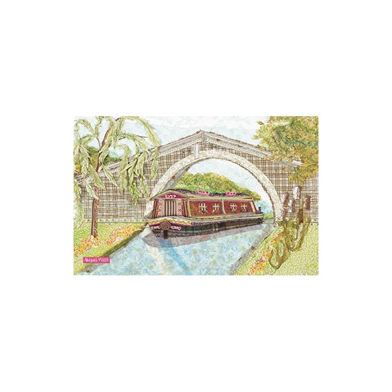 Abigail Mill Cotton Tea Towel Canal Barge