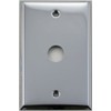 Polished Chrome Single 1 Gang Wall Plate - 5/8" Circle