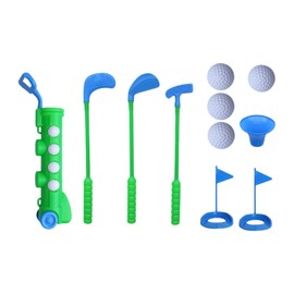 Perfeclan Toddlers Golf Set Toy Sports Practicatic Kids Golf Club Children's Golf Game Set for Children 3 4 5 6 7 8 Years Old, Green