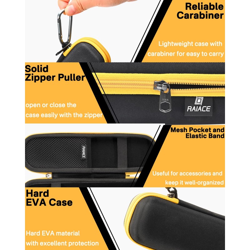 RAIACE Hard Carrying Case for Fluke T5-1000/T5-600 Electrical Voltage, Continuity