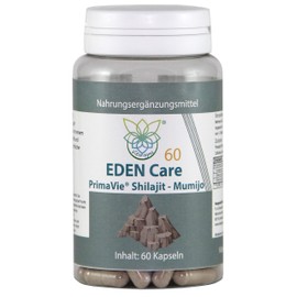 VITARAGNA PrimaVie Shilajit / Mumijo Capsules, Humic Acid and Fulvic Acid from the Himalayas, Extract without Additives such as Magnesium Stearate, 60 Capsules