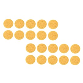 PACKOVE 100Pcs Rounded Makeup Powder Face Cleaning Applicators for Cosmetics Application for Makeup Removal and