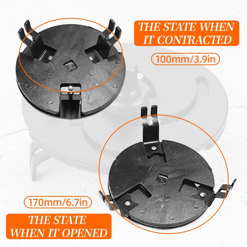 Kelepu Oil Filter Wrench 3.9-6.7Inches Fuel Tank Lid Wrench, Alloy