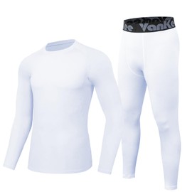 VanKee Intimo Termico Uomo Tuta Termica Asciugatura Rapida Intimo Termica Uomo Pantaloni Termici Tuta Calda per Lo Sport Aperto Biancheria Intima Termica Funzionale per Sci Corsa Viaggio