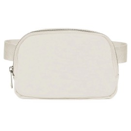 Unisex Sport Fanny Pack 20.86in-35.03in Waist Pouch Belt Bag Purse Outdoor Travel Beach Concerts Multi-Color Waist Bagscolor: White Color