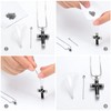Cremation Jewellery for Ashes Cross Memorial Urn Necklace Pendant Keepsake