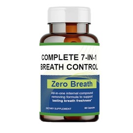 Zero Breath Capsules, Zero Breath 7 in 1 Bad Breath Solution with Organic Chlorophyllin, Natural Mint Extract, Magnesium Citrate and More