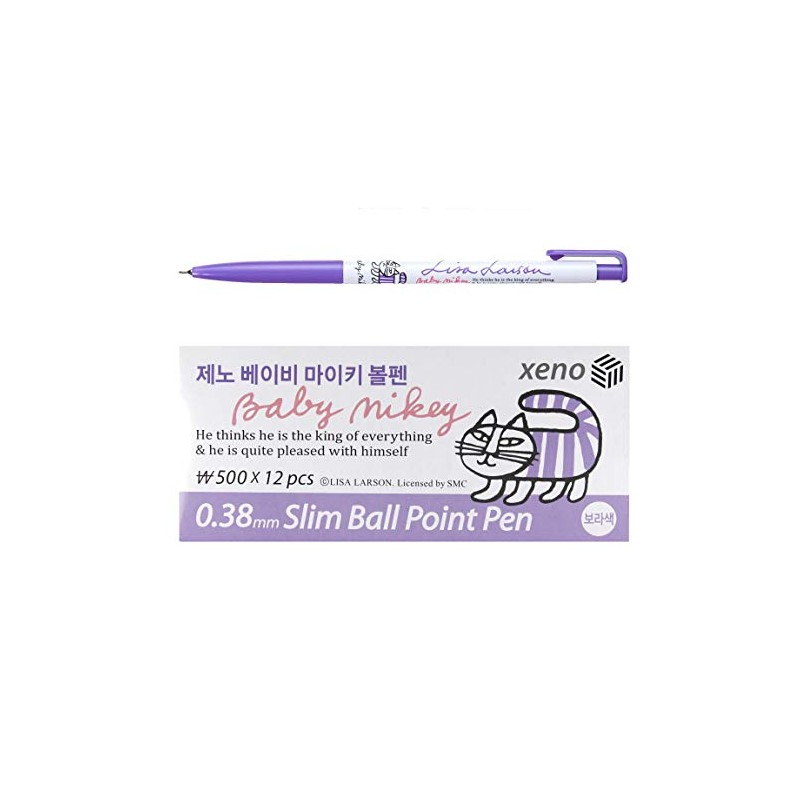 Xeno 0.38mm Slim Ballpoint Pen Shinzi Monpeluche to Baby Mikey