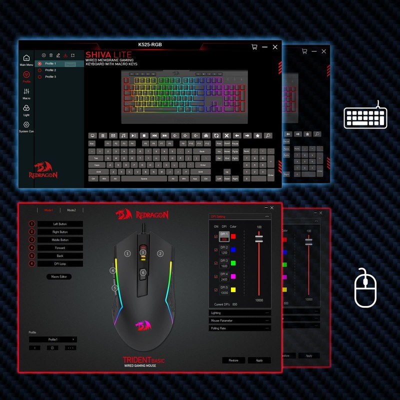 Redragon S151 Gaming Keyboard & Mouse Combo, 104 Keys K525