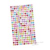 DOITOOL 4 Sheets Nail Decals with Round Rhinestones Face Gems